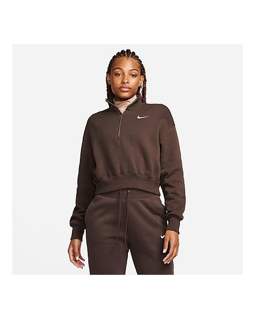 Nike Sportswear Phoenix Fleece Oversized Half-Zip Crop Sweatshirt XS