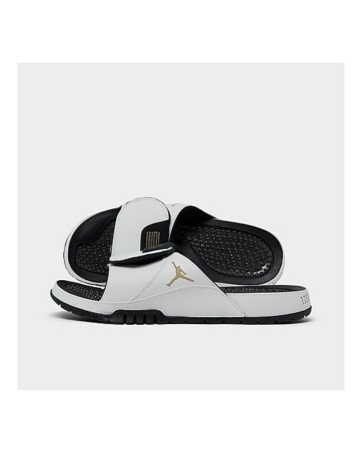 Jordan Hydro 11 Retro Slide Sandals in White/White 7.0