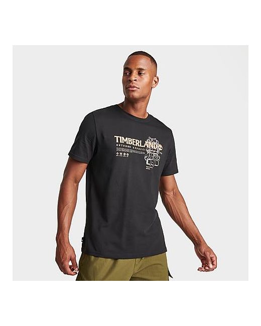 Timberland Outdoor Graphic T-Shirt in Black Small 100 Cotton