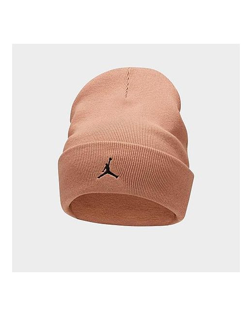 Jordan Peak Tall Cuff Beanie Hat in Pink/Hemp 100 Polyester/Knit