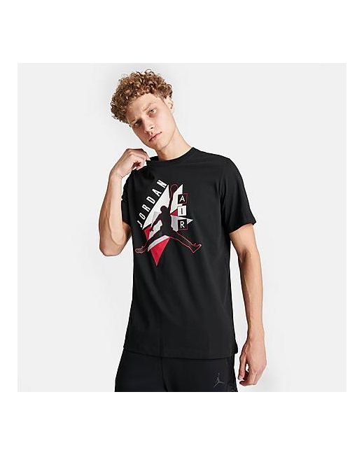 Jordan Air Jumpman Logo Graphic T-Shirt in Black/Black Small 100 Cotton