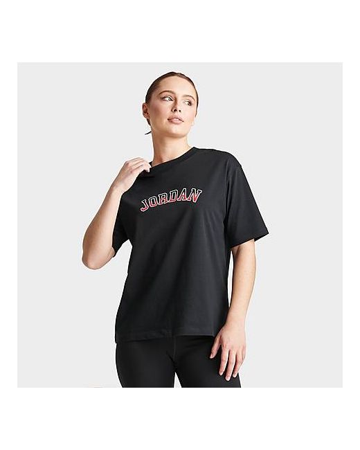 Jordan Short-Sleeve Graphic T-Shirt in Black/Black 100 Cotton