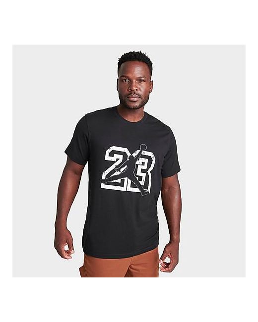 Jordan Flight Essentials Jumpman Logo Graphic T-Shirt in Black/Black Small 100 Cotton