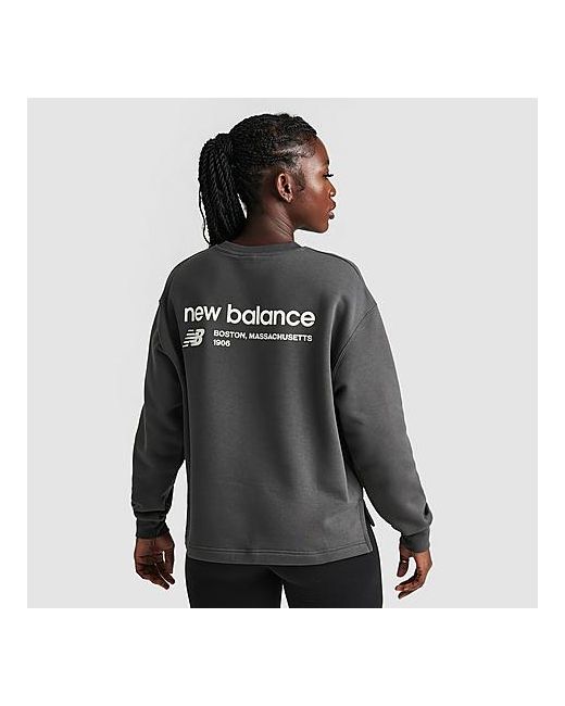 New Balance Linear Heritage Brushed Back Fleece Crewneck Sweatshirt