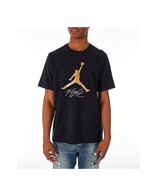 Jordan Jumpman Flight HBR T-Shirt Black/Black Medium 100 Cotton/Polyester/Jersey