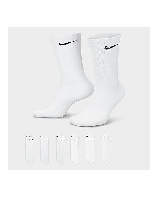 Nike Everyday Cushioned Training Crew Socks 6-Pack Small