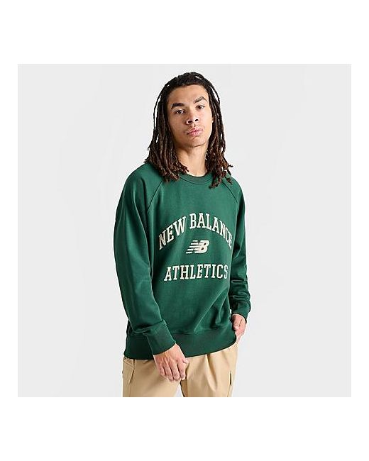 New Balance Athletics Varsity Fleece Crewneck Sweatshirt Small 100 Cotton/Fleece