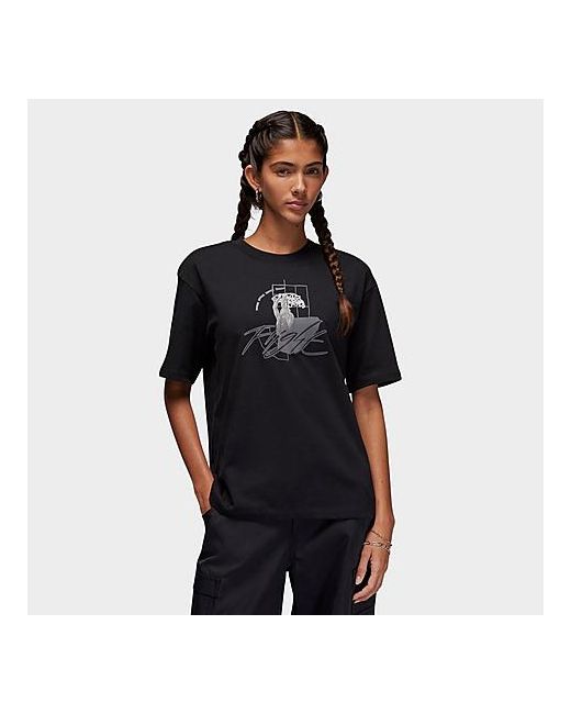 Jordan GF Graphic T-Shirt Black/Black 100 Cotton