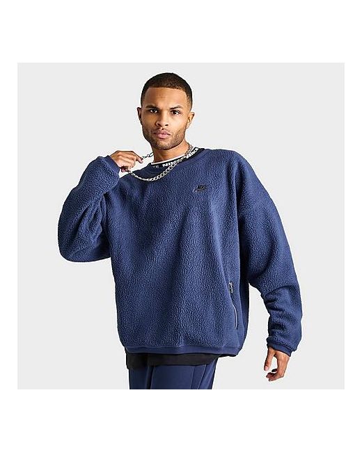 Nike Club Fleece Winterized Crewneck Sweatshirt Small 100 Polyester/Fleece
