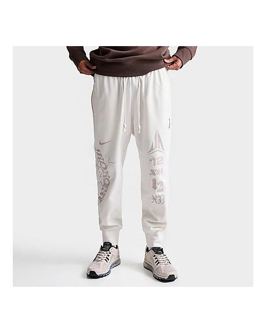 Nike Standard Issue Ja Logo Dri-FIT Jogger Basketball Pants White/Sail Small