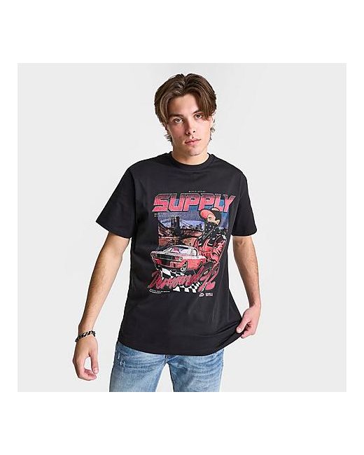 Supply And Demand Speedway Graphic T-Shirt Small 100 Cotton