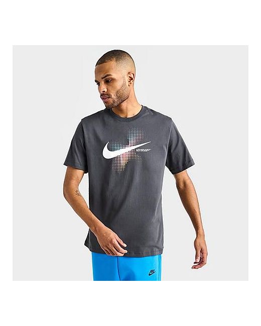 Nike Sportswear Swoosh Dots Printed Graphic T-Shirt Small 100 Cotton