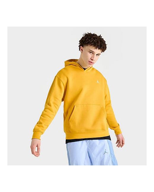 Jordan Essentials Jumpman Logo Fleece Pullover Hoodie Yellow/Yellow Ochre Medium