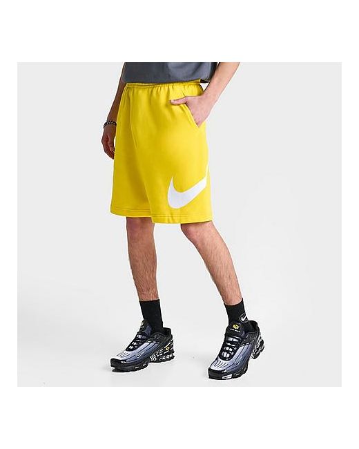 Nike Sportswear Club Graphic Shorts Yellow/Lightning Small