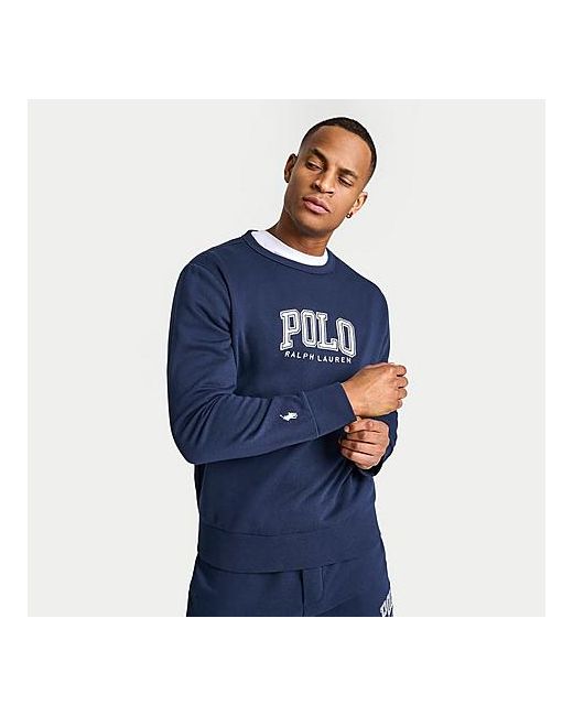 Polo Ralph Lauren RL Fleece Logo Crewneck Sweatshirt Blue Small