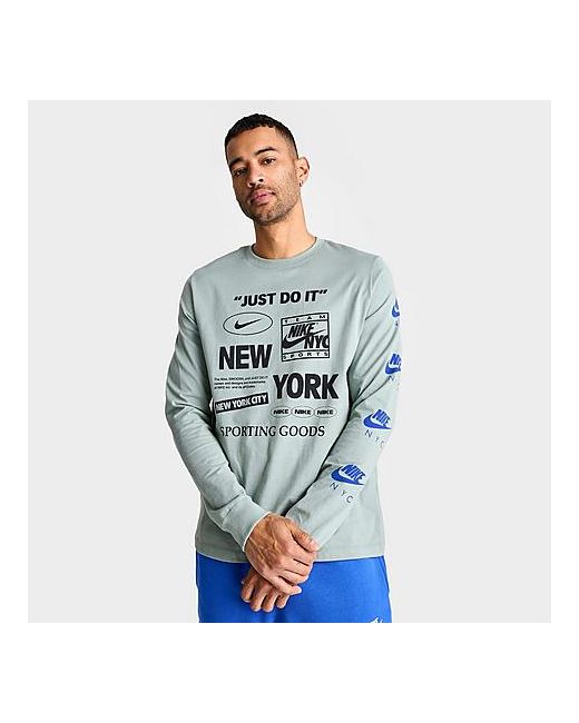 Nike Sportswear Just Do It NYC Graphic Long-Sleeve T-Shirt Small 100 Cotton