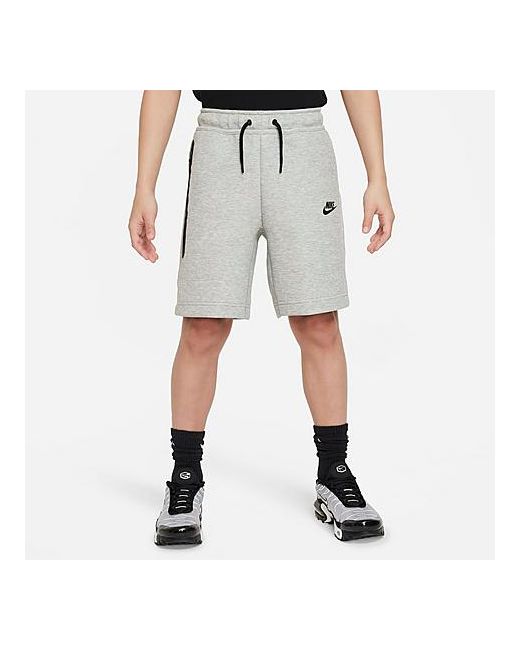 Nike Boys Tech Fleece Shorts Grey/Dark Grey Heather