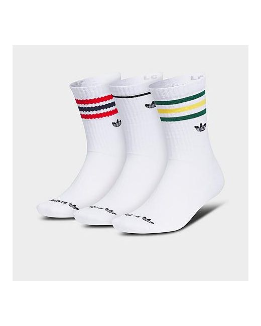 Adidas Originals Roller 3.0 Crew Socks 3-Pack White/White Large