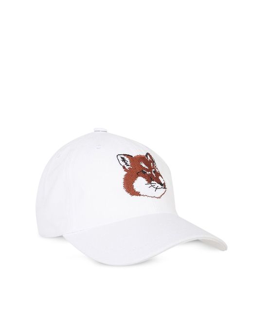 Maison Kitsuné Designer Hats Large Fox Head 6P Cotton Blend