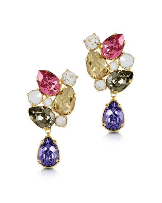 Forzieri Designer Earrings Crystal