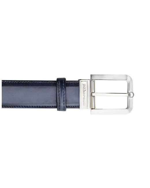 Pakerson Designer Belts Stone Italian Leather Belt w Silver