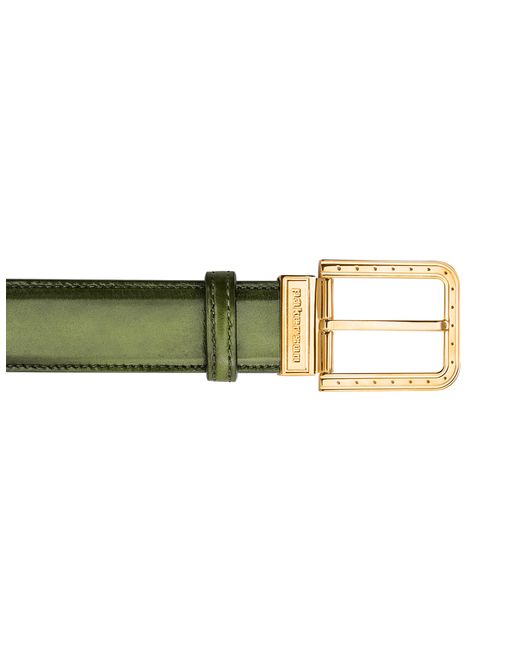 Pakerson Designer Belts Turtle Italian Leather Belt w Gold
