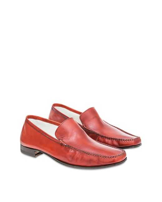 Pakerson Designer Shoes Italian Handmade Leather Loafer