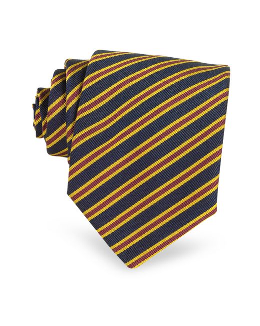 Forzieri Designer Extra-Long Ties Regimental Tie
