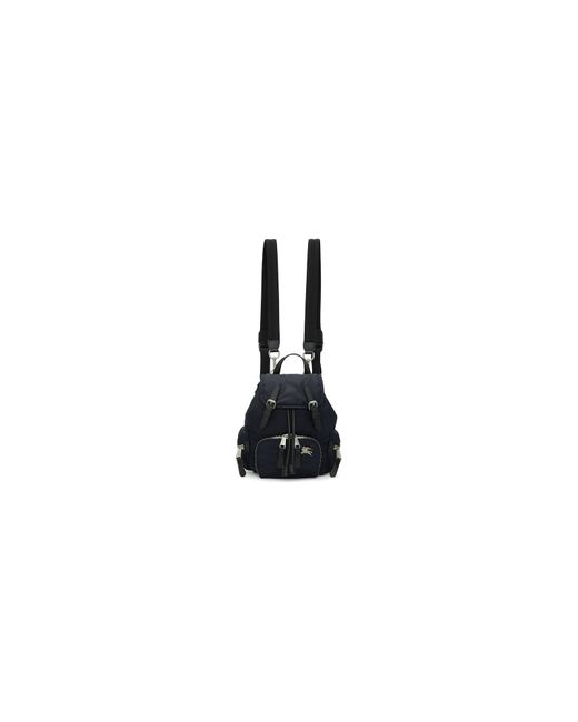 Burberry Designer Handbags Navy Small Puffer Crossbody Backpack