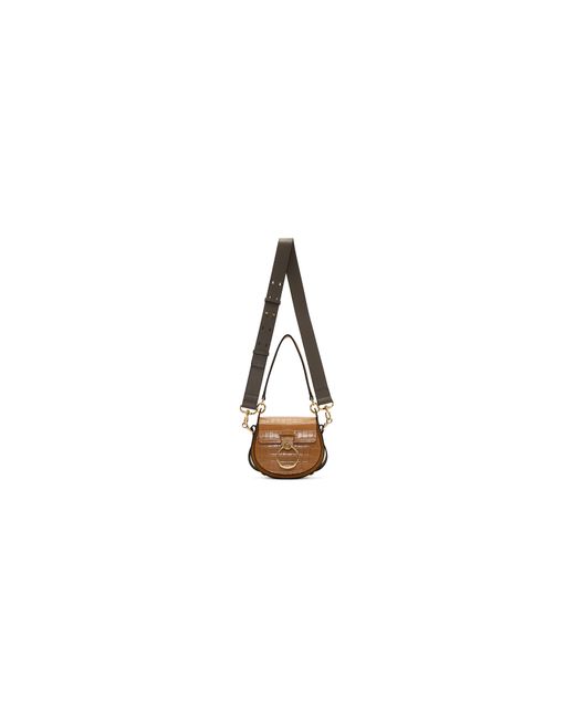 Chloé Designer Handbags Small Croc Tess Bag