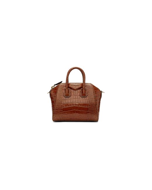 Givenchy Designer Handbags Croc Mini Antigona Bag