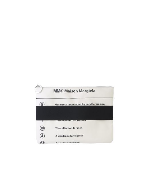 Mm6 Maison Margiela Designer Handbags CLUTCH WITH ELASTIC BAND