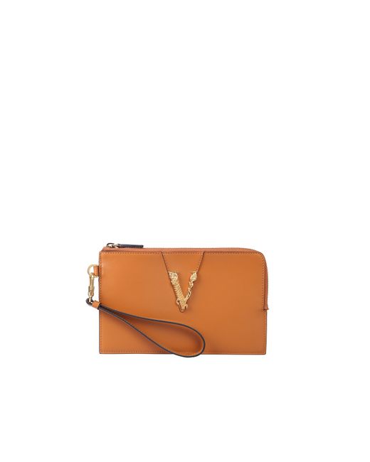 Versace Designer Handbags SMALL CLUTCH WITH ZIP