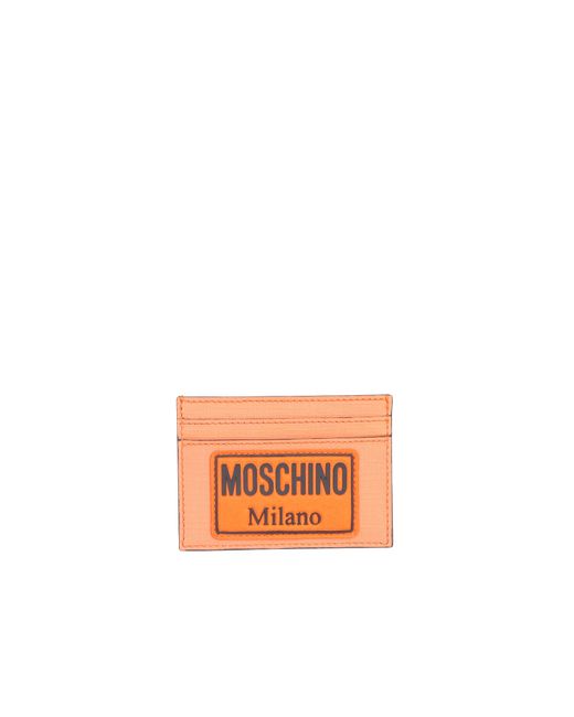 Moschino Designer Bags CARD HOLDER WITH PATCH LOGO