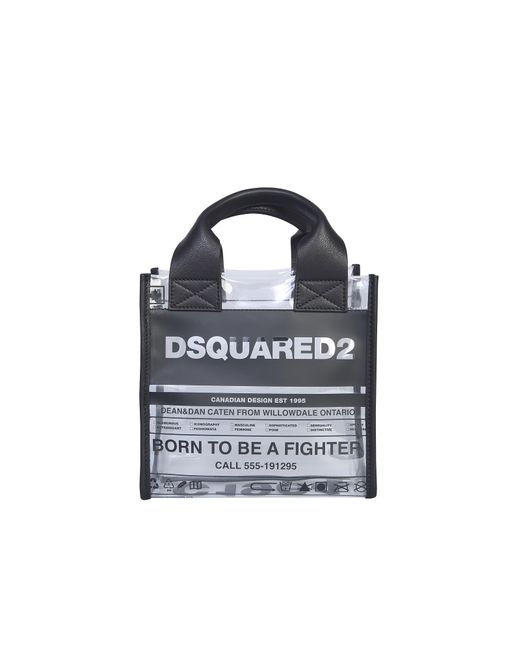 Dsquared2 Designer Handbags SMALL SHOPPING BAG WITH LOGO