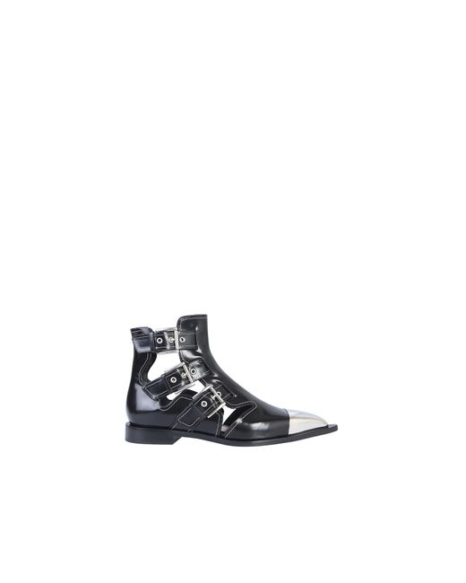 Alexander McQueen Designer Shoes Leather Cage Boots