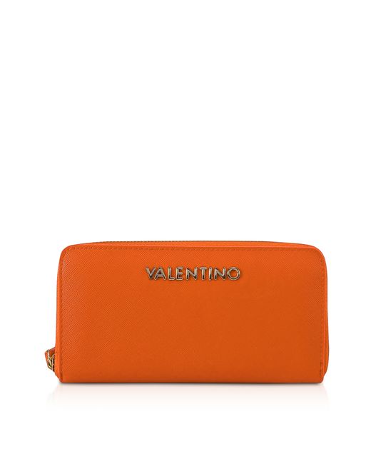 Valentino Bags by Mario Valentino Designer Wallets Divina Mandarin Saffiano Eco Leather