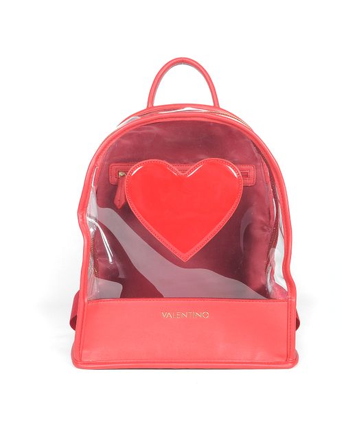 Valentino Bags by Mario Valentino Designer Handbags Transparent PVC and Eco-Leather Backpack