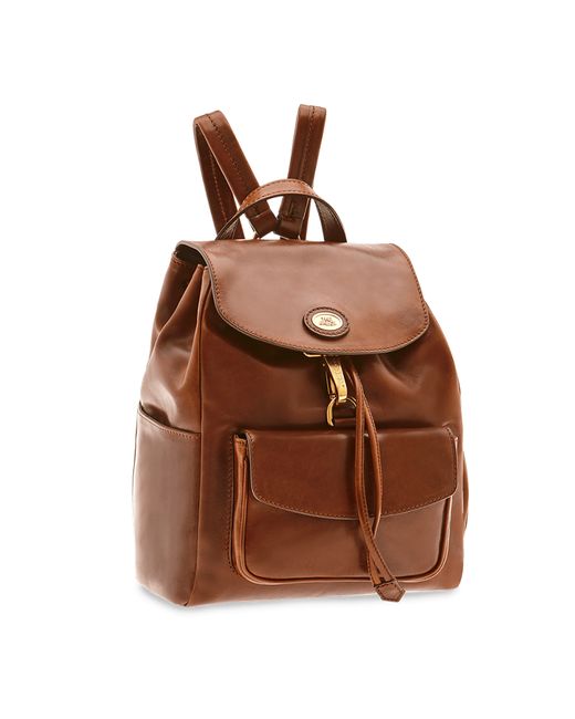 The Bridge Designer Handbags Story Genuine Leather Backpack w/Front Pocket