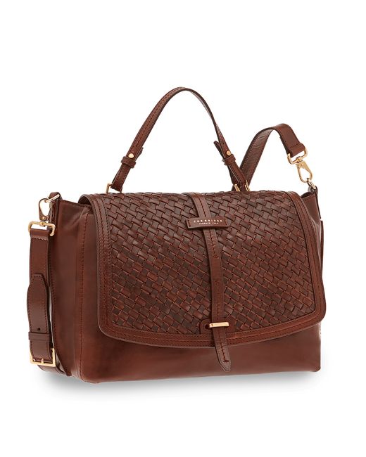 The Bridge Designer Handbags Salinger Genuine Leather Dual Function Top-Handle Bag