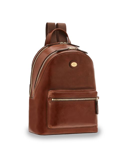 The Bridge Designer Bags Story Genuine Leather Backpack w/two Zip Compartments