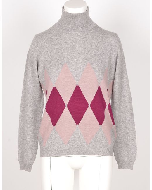 Ballantyne Designer Knitwear Pure Cashmere Turtleneck Sweater