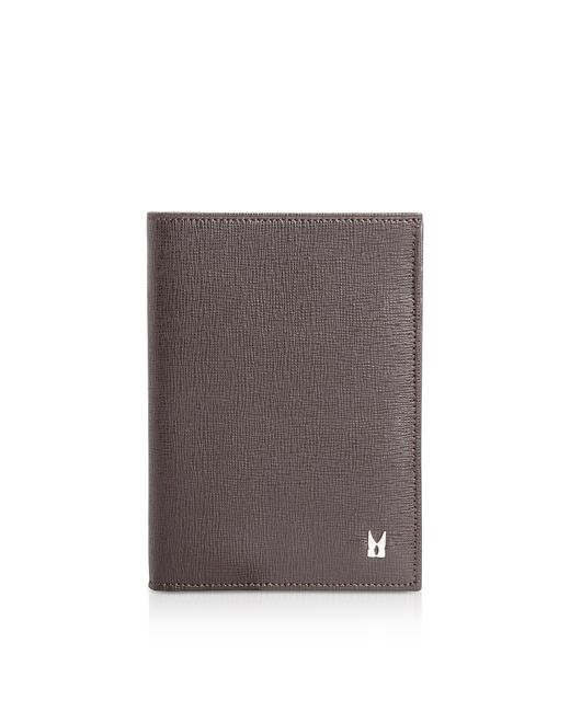 Moreschi Designer Wallets Saffiano Leather Vertical Wallet