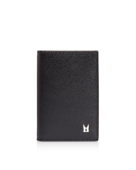 Moreschi Designer Bags Printed Leather Vertical Card Holder