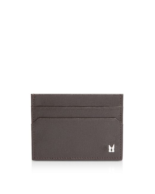 Moreschi Designer Bags Printed Leather Credit and Business Card Holder