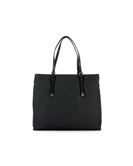 Borbonese Designer Handbags Large Shopping Bag w/Shoulder Strap