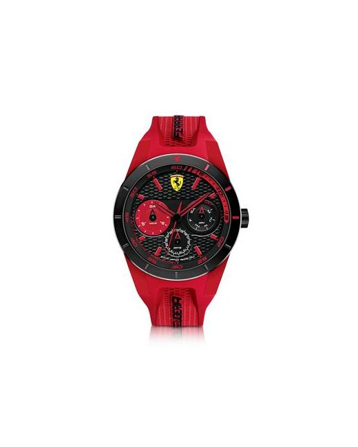 Ferrari Rev T Black Stainless Steel Case and Silicone Strap