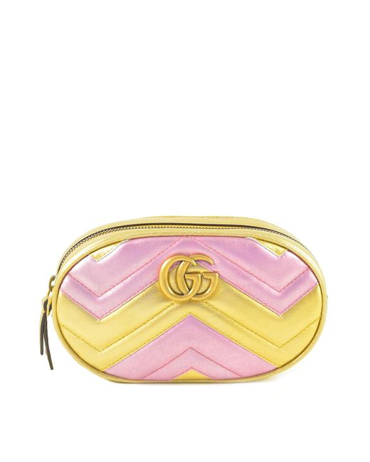 Gucci Designer Handbags GG Marmont and Pink Quilted Leather Belt Bag