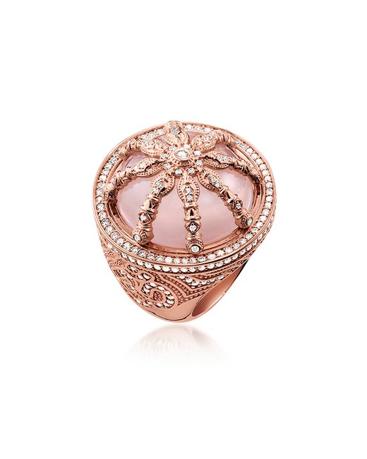 Thomas Sabo Designer Rings 18k Rose Plated Sterling Ring