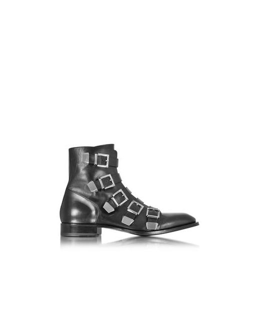 Cesare Paciotti Leather Combat Boots
